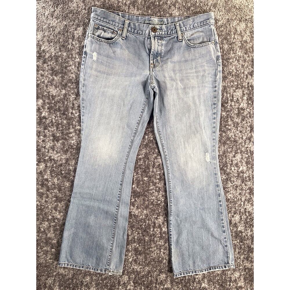 American Eagle Women’s Hipster Skinny Flare Jeans Size 8 Petite Bootcut 32x28